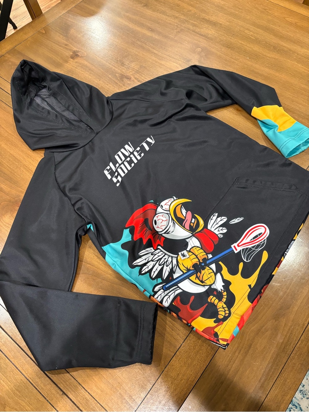 Flow Society youth large chicken and waffles hoodie new condition